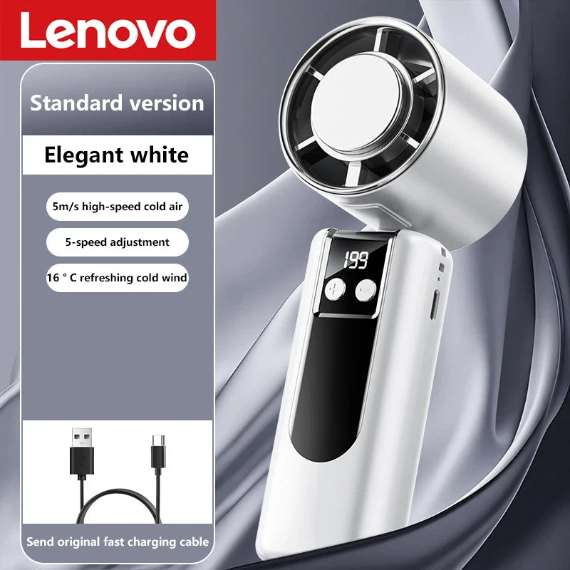 Climatiseur, mini ventilateurs a main, air frais. Lenovo