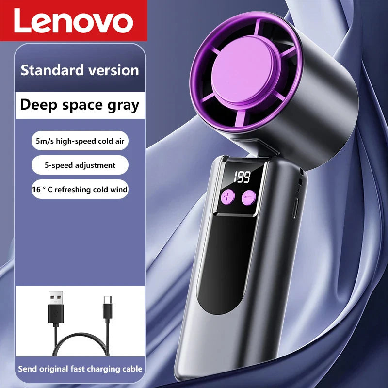 Climatiseur, mini ventilateurs a main, air frais. Lenovo